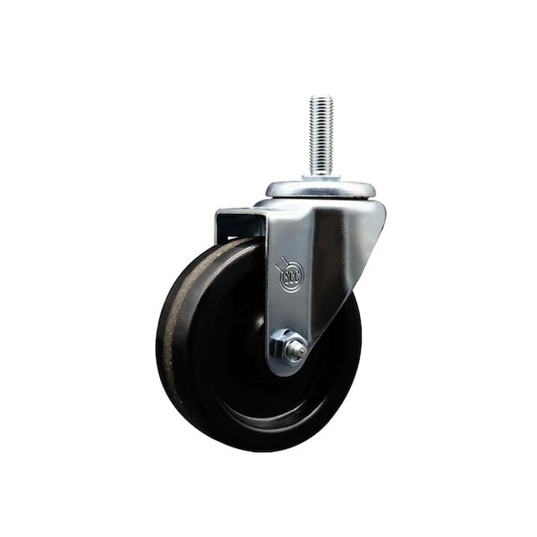 4 Inch Phenolic Wheel Swivel 58 Inch Threaded Stem Caster Service Caster